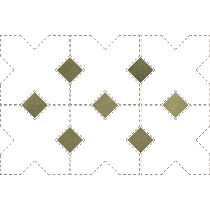 Taco Verd Matt 3.4x3.4 cm - carrelage NAIS - image 2