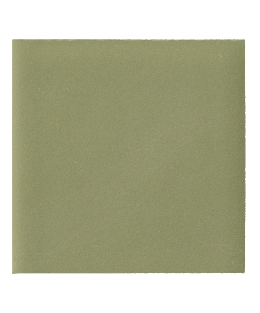 Carrelage Taco Verd Mat 3,4x3,4 cm - vue de face du carreau