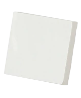Carrelage Taco White 3,4x3,4 cm - vue latérale du carreau