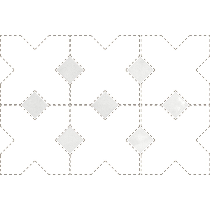 Taco White 3.4x3.4 cm - carrelage NAIS - image 2