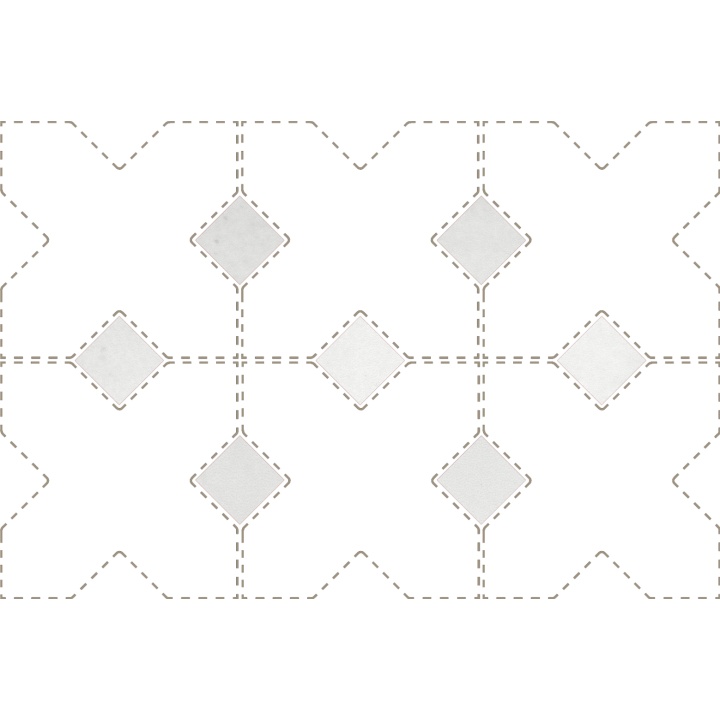 Taco White Matt 3.4x3.4 cm - carrelage NAIS - image 2