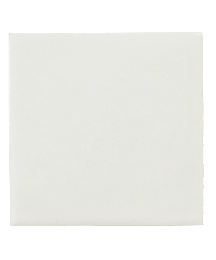 Carrelage Taco White Mat 3,4x3,4 cm - vue de face du carreau