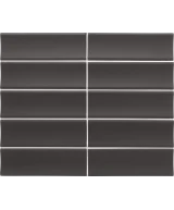 Carrelage Vibe In Almost Black Mat 6,5x20 cm - détail du carreau 2