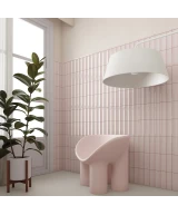 Carrelage Vibe In Fair Pink 6,5x20 cm - vue d’ambiance 2