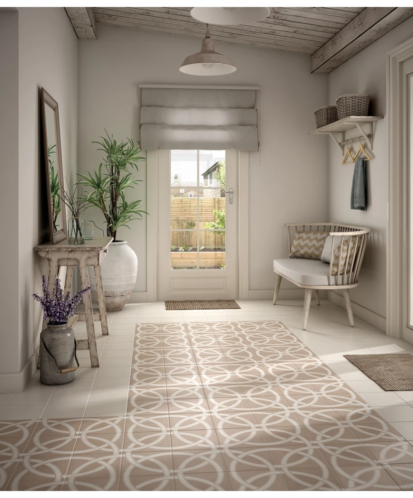 Carrelage Caprice White 20x20 cm - vue d’ambiance