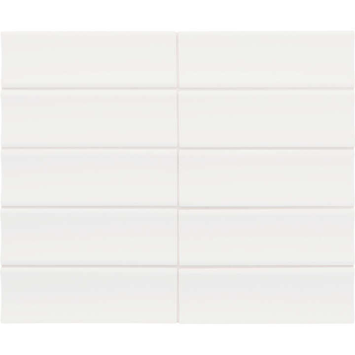 Vibe In Gesso White Matt 6.5x20 cm - carrelage NAIS - image 2