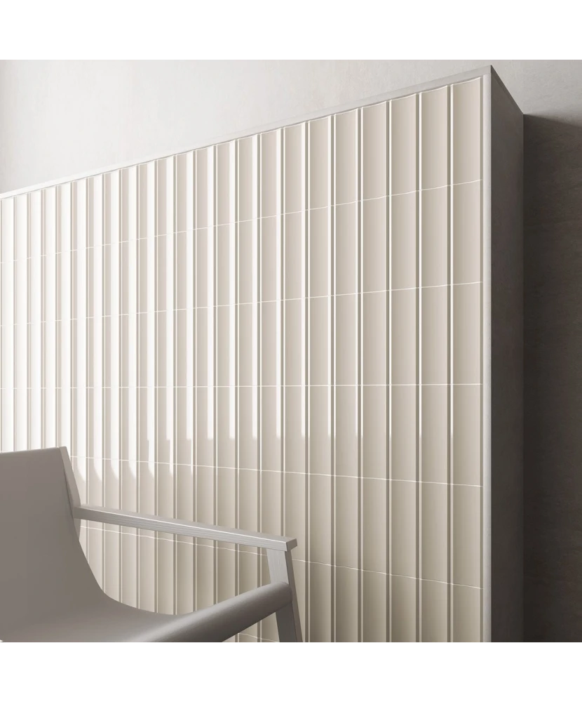 Carrelage Vibe In Light Mocha 6,5x20 cm - vue d’ambiance