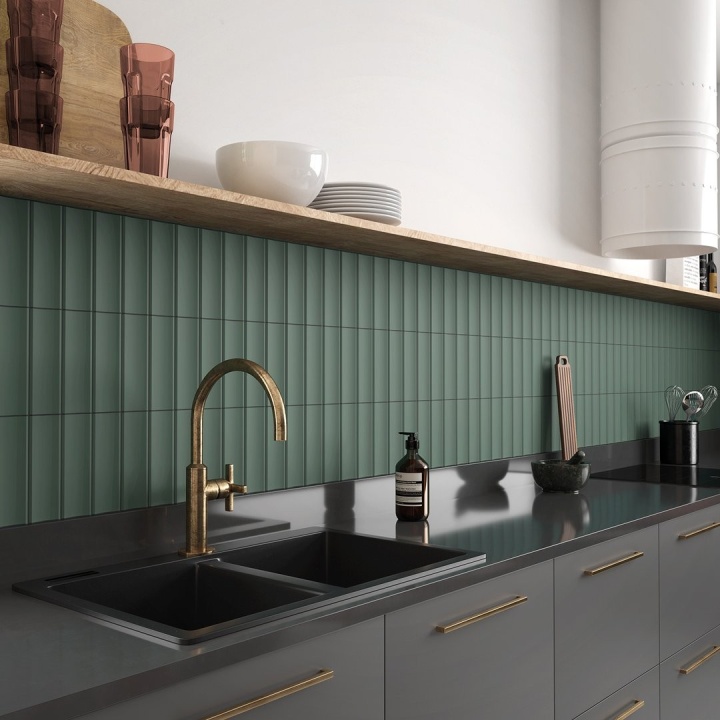 Vibe In Newport Green Matt 6.5x20 cm - carrelage NAIS - image 5