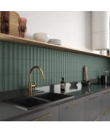 Carrelage Vibe In Newport Green Mat 6,5x20 cm - vue d’ambiance 2