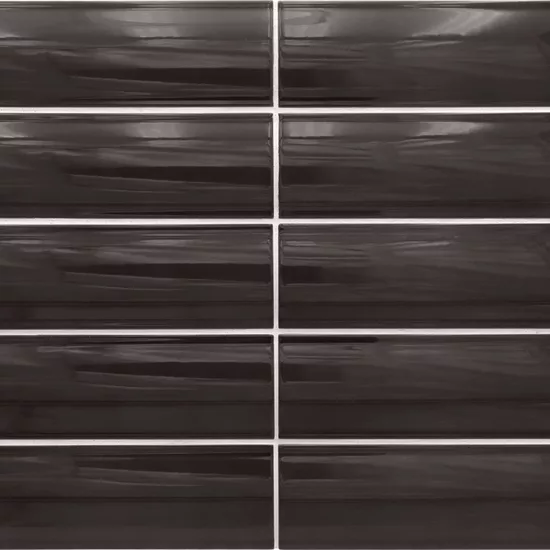 Carrelage Vibe Out Almost Black 6,5x20 cm - détail du carreau 2