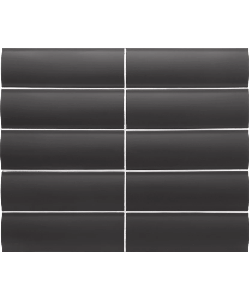 Carrelage Vibe Out Almost Black Mat 6,5x20 cm - détail du carreau 2