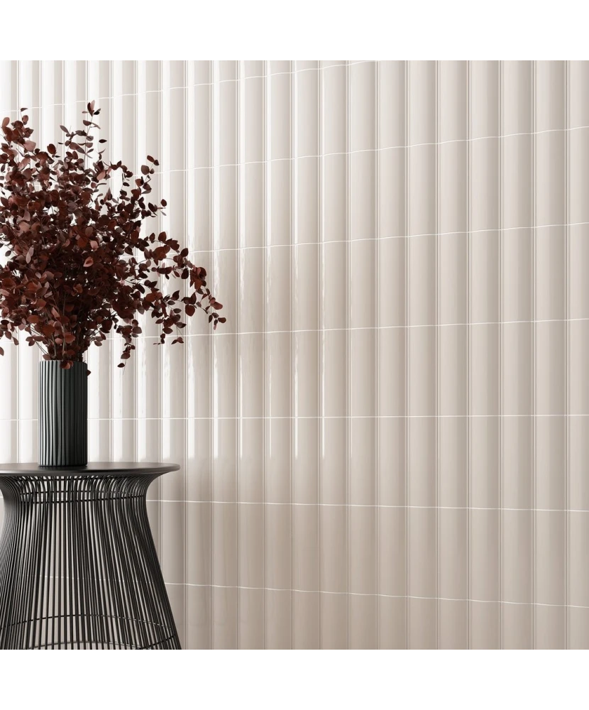 Carrelage Vibe Out Light Mocha 6,5x20 cm - vue d’ambiance
