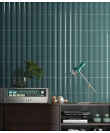 Carrelage Vibe Out Newport Green 6,5x20 cm - vue d’ambiance