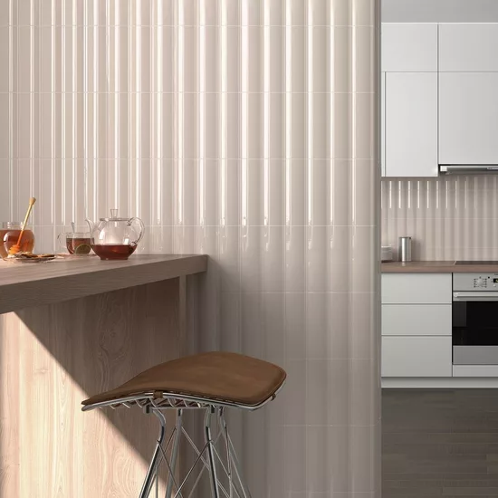 Carrelage Vibe Out Taupe 6,5x20 cm - vue d’ambiance 2