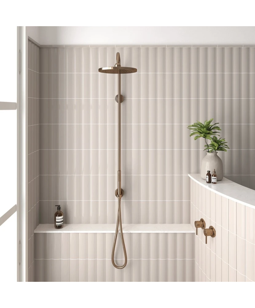 Carrelage Vibe Out Taupe 6,5x20 cm - vue d’ambiance 3