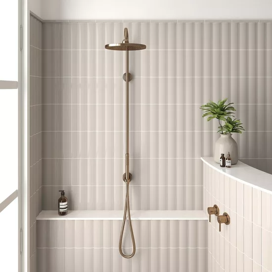 Carrelage Vibe Out Taupe 6,5x20 cm - vue d’ambiance 3