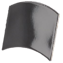 Wave Black 12x12 cm - carrelage NAIS