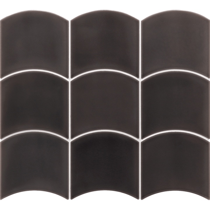 Wave Black 12x12 cm - carrelage NAIS - image 2