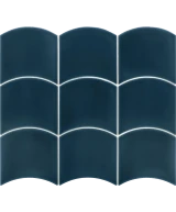 Carrelage Wave Blue Reef 12x12 cm - détail du carreau 2