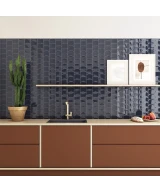 Carrelage Wave Blue Reef 12x12 cm - vue d’ambiance 2