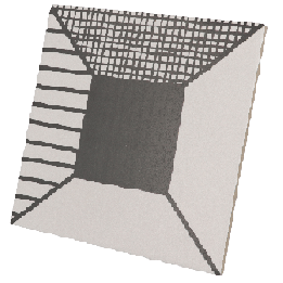 Caprice Block B&W 20x20 cm - carrelage NAIS
