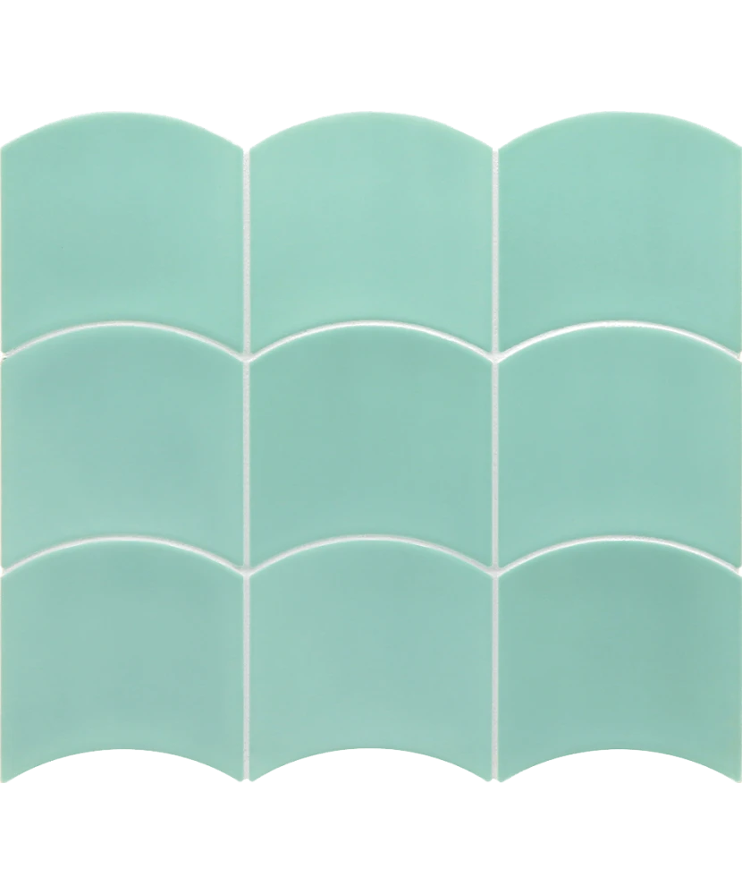 Carrelage Wave Mint 12x12 cm - détail du carreau 2