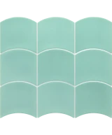 Carrelage Wave Mint 12x12 cm - détail du carreau 2