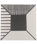 Carrelage Caprice Block B&W 20x20 cm - vue de face du carreau