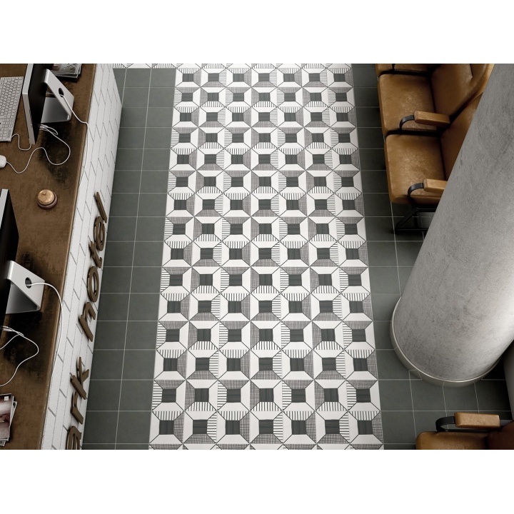 Caprice Block B&W 20x20 cm - carrelage NAIS - image 3