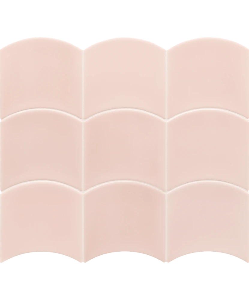 Carrelage Wave Primrose Pink 12x12 cm - détail du carreau 2