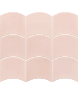 Carrelage Wave Primrose Pink 12x12 cm - détail du carreau 2