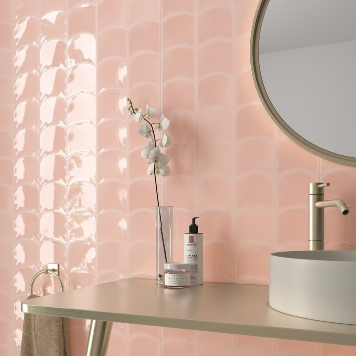 Wave Primrose Pink 12x12 cm - carrelage NAIS - image 5