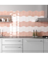 Carrelage Wave Primrose Pink 12x12 cm - vue d’ambiance 3