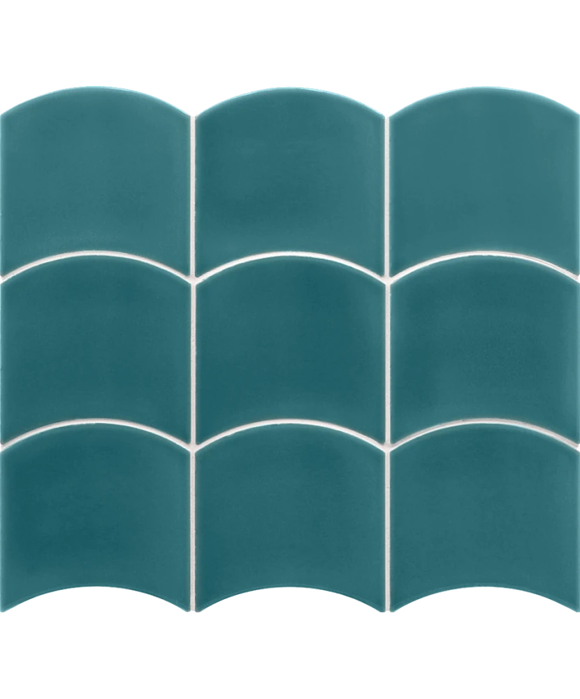 Carrelage Wave Teal Grassy 12x12 cm - détail du carreau 2
