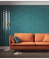 Carrelage Wave Teal Grassy 12x12 cm - vue d’ambiance 2