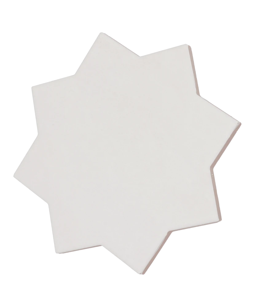 Carrelage Kasbah Star Bone 16,8x16,8 cm - vue latérale du carreau