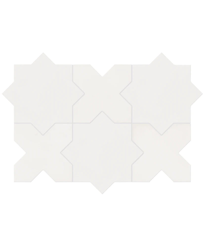 Carrelage Kasbah Star Bone 16,8x16,8 cm - détail du carreau