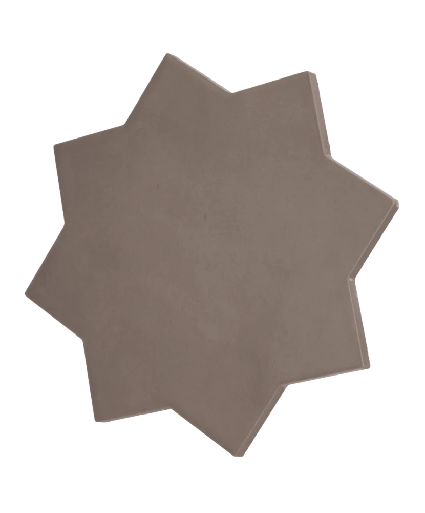 Carrelage Kasbah Star Mud 16,8x16,8 cm - vue latérale du carreau