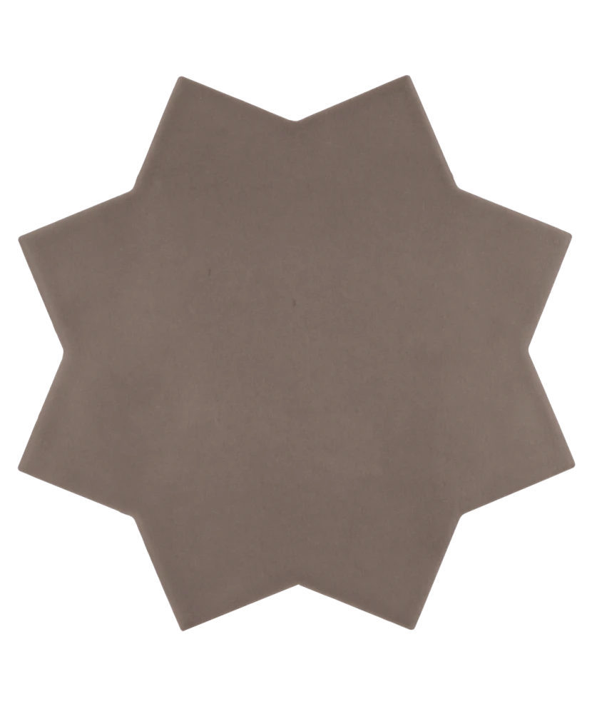 Carrelage Kasbah Star Mud 16,8x16,8 cm - vue de face du carreau