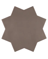 Carrelage Kasbah Star Mud 16,8x16,8 cm - vue de face du carreau