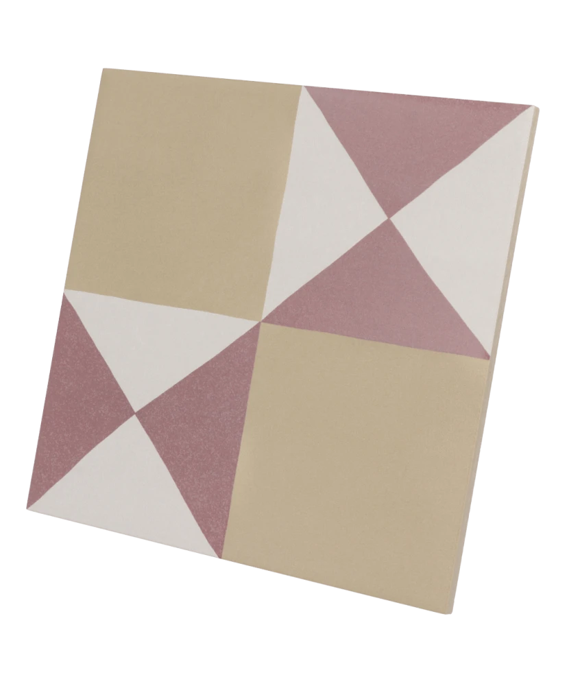 Carrelage Caprice Chess Colours 20x20 cm - vue latérale du carreau