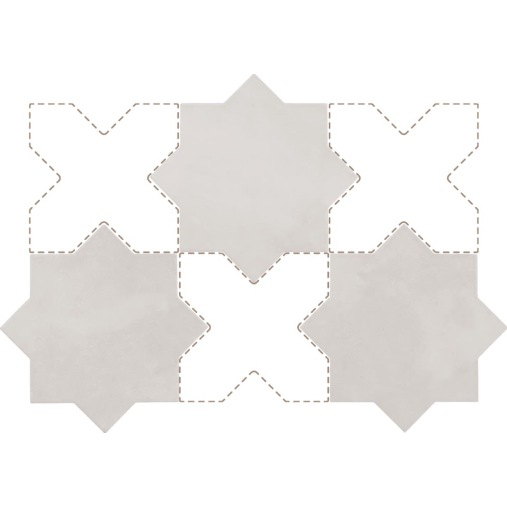 Kasbah Star Smoke 16.8x16.8 cm - carrelage NAIS - image 2