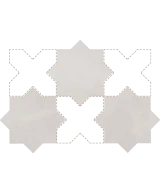 Carrelage Kasbah Star Smoke 16,8x16,8 cm - détail du carreau 2