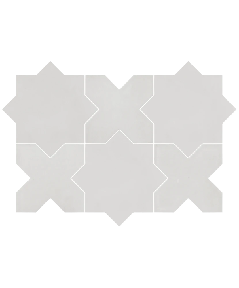 Carrelage Kasbah Star Smoke 16,8x16,8 cm - détail du carreau 4