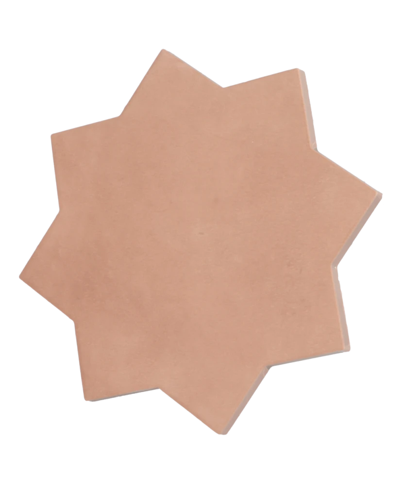 Carrelage Kasbah Star Terracotta 16,8x16,8 cm - détail du carreau