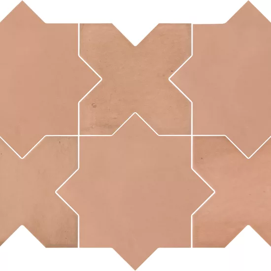 Carrelage Kasbah Star Terracotta 16,8x16,8 cm - détail du carreau 4