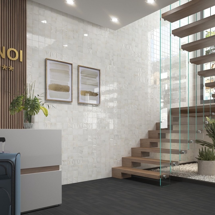 Hanoi White 10x10 cm - carrelage NAIS - image 6