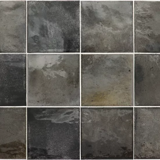Carrelage Hanoi Black Ash 10x10 cm - détail du carreau