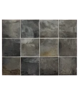 Carrelage Hanoi Black Ash 10x10 cm - détail du carreau