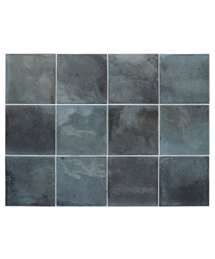 Carrelage Hanoi Blue Night 10x10 cm - détail du carreau
